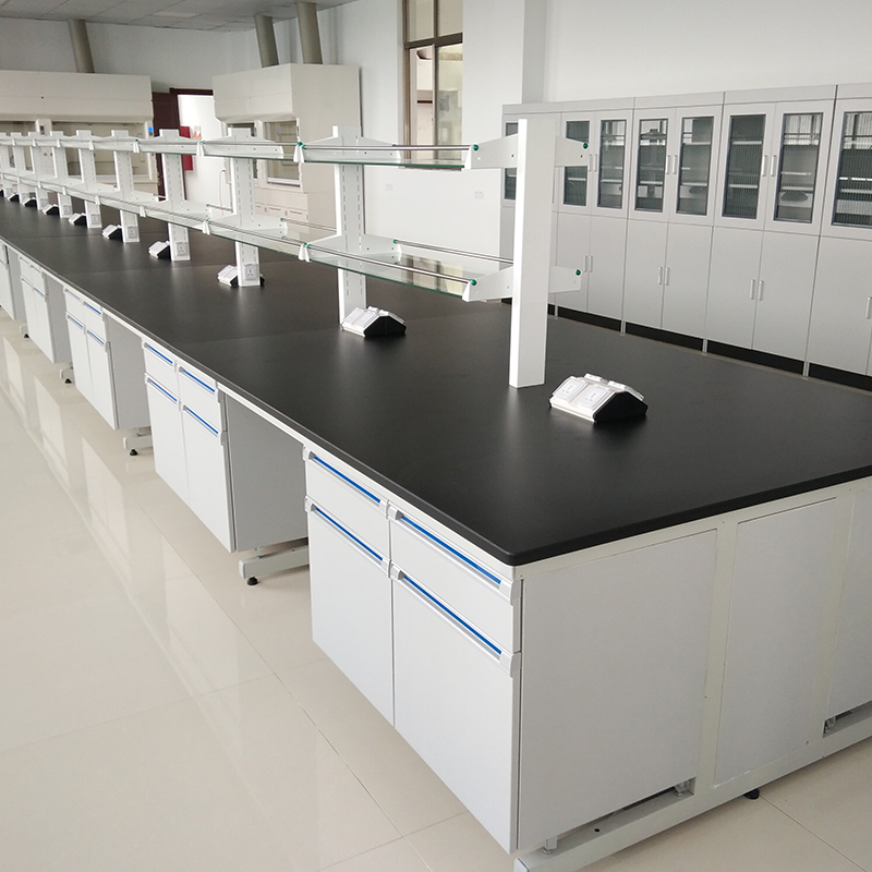 Steel-Wood Lab Table