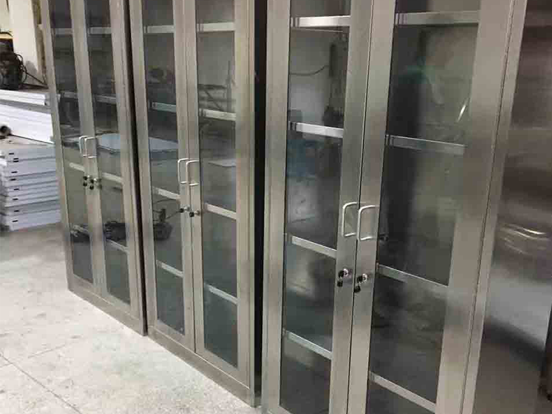 Stainless Steel Glassware Cabinet